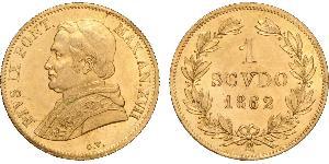 1 Scudo États pontificaux (752-1870) Or Pie IX (1792- 1878)