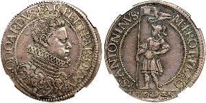1 Scudo Italien Silber Odoardo I Farnese