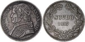 1 Scudo Estados Pontificios (752-1870)  Pío IX (1792- 1878)