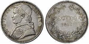 1 Scudo Kirchenstaat (752-1870)  Pius IX (1792- 1878)