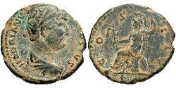 1 Semissis Roman Empire (27BC-395) Bronze Hadrian  (76 - 138) 