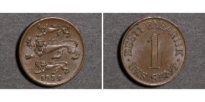 1 Sent Estonia (Republic) (1918 - ) Bronce 