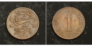 1 Sent Estonia (Republic) (1918 - ) Bronce 