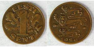 1 Sent Estonia (Republic) (1918 - )  