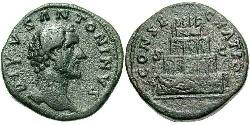 1 Sesterce Empire romain (27BC-395) Bronze Antonin le Pieux  (86-161)
