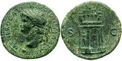 1 Sestercio Imperio romano (27BC-395) Orichalcum Nerón (37- 68)