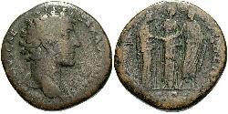 1 Sestertius Roman Empire (27BC-395) Bronze Marcus Aurelius (121-180)