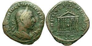 1 Sesterz Römische Kaiserzeit (27BC-395) Bronze Philipp I (204-249)