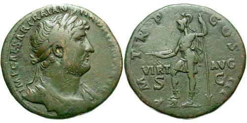 1 Sesterz Römische Kaiserzeit (27BC-395) Bronze Hadrian  (76 - 138) 