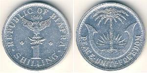 1 Shilling Republic of Biafra (1967-1970) Alluminio 