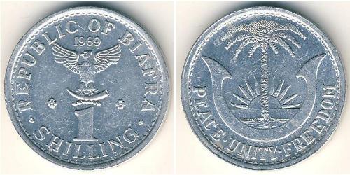 1 Shilling Republic of Biafra (1967-1970) Alluminio 