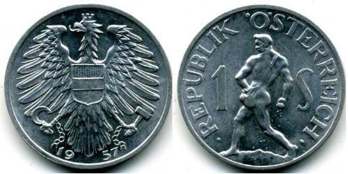 1 Shilling Austria ocupada  (1945-1955) Aluminio 