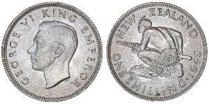 1 Shilling Nouvelle-Zélande Argent George VI (1895-1952)