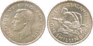1 Shilling Nouvelle-Zélande Argent George VI (1895-1952)
