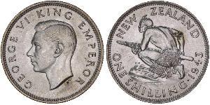 1 Shilling Nouvelle-Zélande Argent George VI (1895-1952)