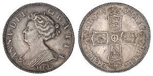 1 Shilling Royaume de Grande-Bretagne (1707-1801) Argent Anne (reine de Grande-Bretagne)(1665-1714)