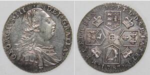 1 Shilling Royaume de Grande-Bretagne (1707-1801) Argent George III (1738-1820)