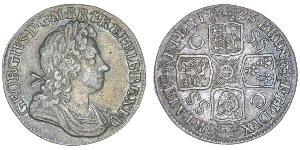 1 Shilling Royaume de Grande-Bretagne (1707-1801) Argent George I (1660-1727)