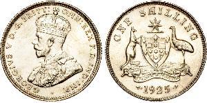 1 Shilling Australia (1788 - 1939) Argento Giorgio V (1865-1936)