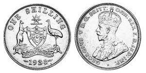 1 Shilling Australia (1788 - 1939) Argento Giorgio V (1865-1936)