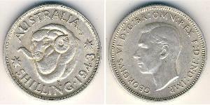 1 Shilling Australia (1939 - ) Argento Giorgio VI (1895-1952)