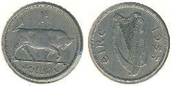 1 Shilling Irlanda (1922 - ) Argento 