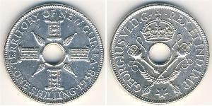 1 Shilling Nuova Guinea Argento Giorgio VI (1895-1952)