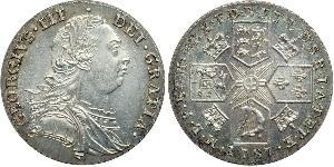 1 Shilling Regno Unito di Gran Bretagna (1707-1801) Argento Giorgio III (1738-1820)