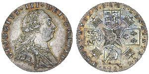 1 Shilling Regno Unito di Gran Bretagna (1707-1801) Argento Giorgio III (1738-1820)