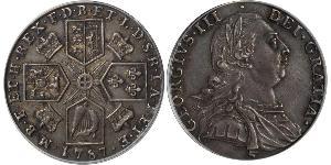1 Shilling Regno Unito di Gran Bretagna (1707-1801) Argento Giorgio III (1738-1820)