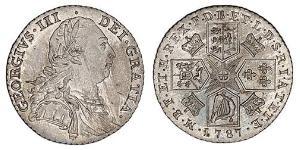 1 Shilling Regno Unito di Gran Bretagna (1707-1801) Argento Giorgio III (1738-1820)