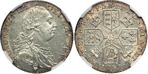 1 Shilling Regno Unito di Gran Bretagna (1707-1801) Argento Giorgio III (1738-1820)