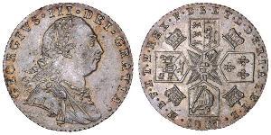 1 Shilling Regno Unito di Gran Bretagna (1707-1801) Argento Giorgio III (1738-1820)