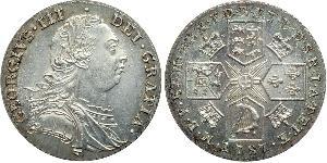 1 Shilling Regno Unito di Gran Bretagna (1707-1801) Argento Giorgio III (1738-1820)