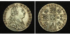 1 Shilling Regno Unito di Gran Bretagna (1707-1801) Argento Giorgio III (1738-1820)