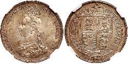 1 Shilling Regno Unito di Gran Bretagna e Irlanda (1801-1922) Argento Vittoria (1819 - 1901)