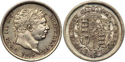 1 Shilling Regno Unito di Gran Bretagna e Irlanda (1801-1922) Argento Giorgio III (1738-1820)