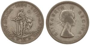 1 Shilling Sudafrica (1910 - ) Argento Elisabetta II (1926-2022)