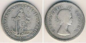 1 Shilling Sudafrica (1910 - ) Argento Elisabetta II (1926-2022)