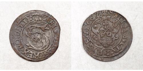 1 Shilling Polen Billon Silber Sigismund III