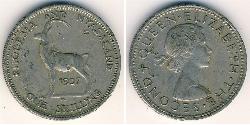1 Shilling Southern Rhodesia (1923-1980) Copper/Nickel Elizabeth II (1926-2022)