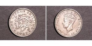 1 Shilling British Cyprus (1878 - 1960) Cuivre/Nickel George VI (1895-1952)