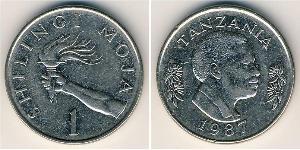 1 Shilling Tanzanie (1964 - ) Cuivre/Nickel 