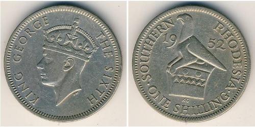 1 Shilling Southern Rhodesia (1923-1980) Kupfer/Nickel Georg VI (1895-1952)