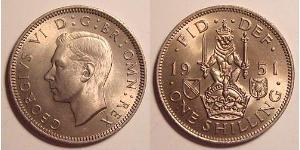 1 Shilling Vereinigtes Königreich (1922-) Kupfer/Nickel Georg VI (1895-1952)