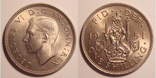 1 Shilling Vereinigtes Königreich (1922-) Kupfer/Nickel Georg VI (1895-1952)