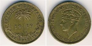 1 Shilling British West Africa (1780 - 1960) Laiton George VI (1895-1952)