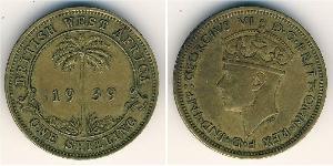 1 Shilling British West Africa (1780 - 1960) Laiton George VI (1895-1952)