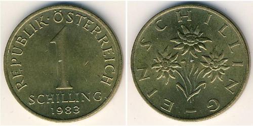 1 Shilling Republic of Austria (1955 - ) Latón 