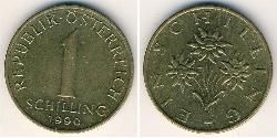 1 Shilling Republik Österreich (1955 - ) Messing 